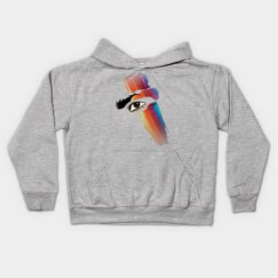 rainbow eye Kids Hoodie